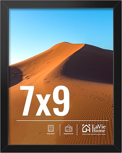 Miniatura 159 de LaVie Home Marco de fotos de 2 x 3, marco de fotos negro de 2 x 3 con plexiglás HD, marco de visualización de 2 x 3, 1 paquete, colección clásica