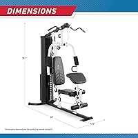Vista 3 de Marcy 150lb. Stack Home Gym with Pulley, Arm, and Leg Developer Multifunctional Workout Station for Weightlifting and Bodybuilding