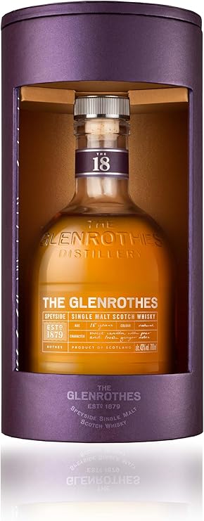 The Glenrothes 18 Años Single Malt Whisky Escocés, 43% - 700 ml, El embalaje puede variar