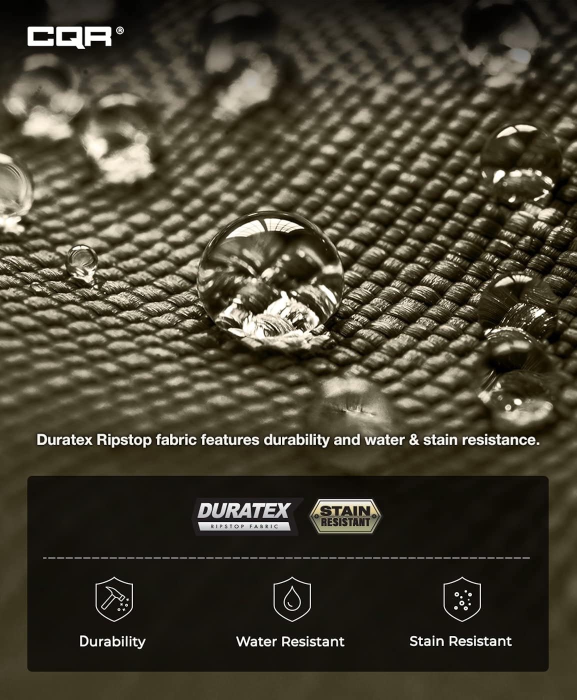 Miniatura 5 de CQR Pantalones tácticos tipo cargo para hombre, tejido ripstop, resistentes al agua, ligeros, EDC para artículos de uso diario, para trabajo