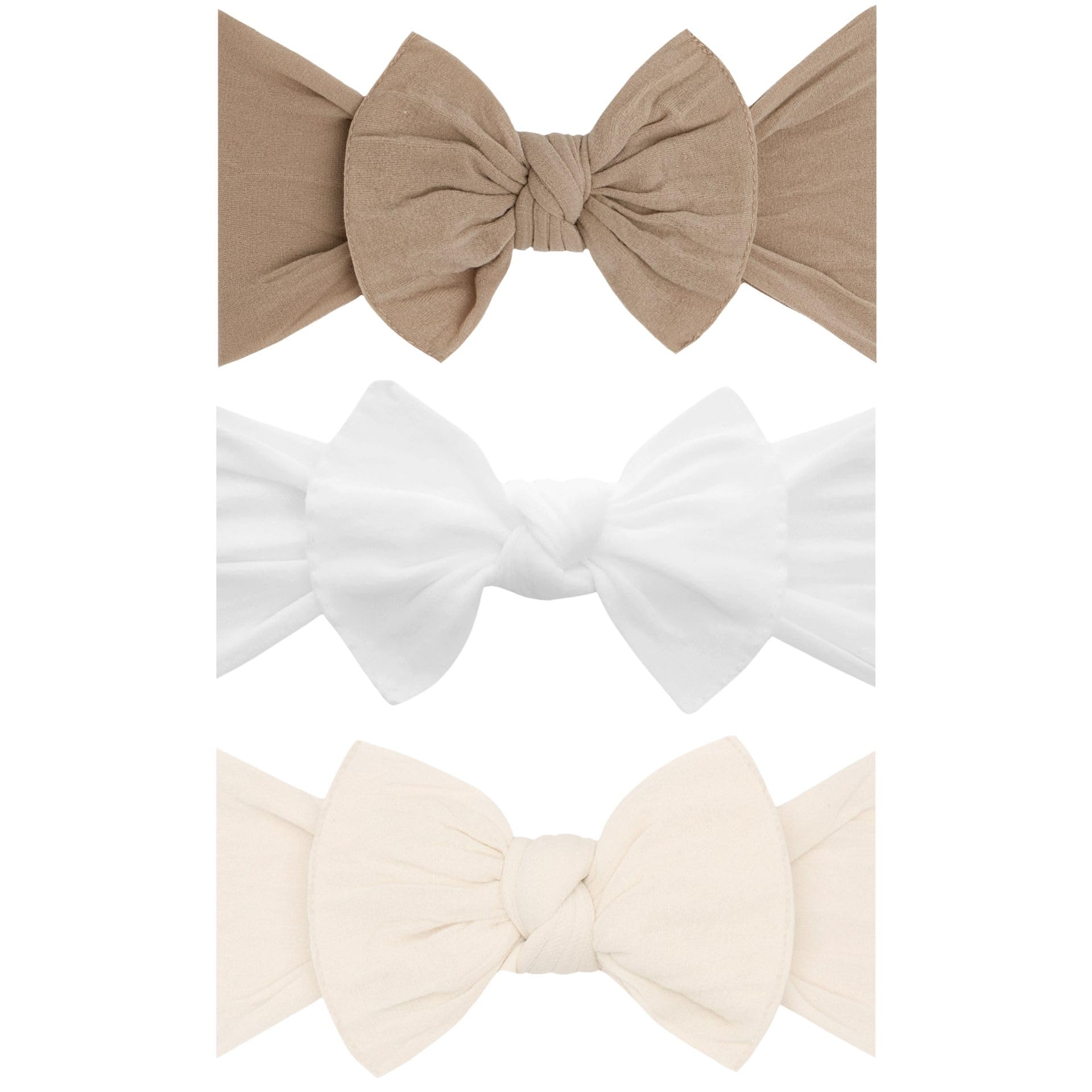 Baby Bling 3PK CLASSIC KNOT: oak + white + oatmeal