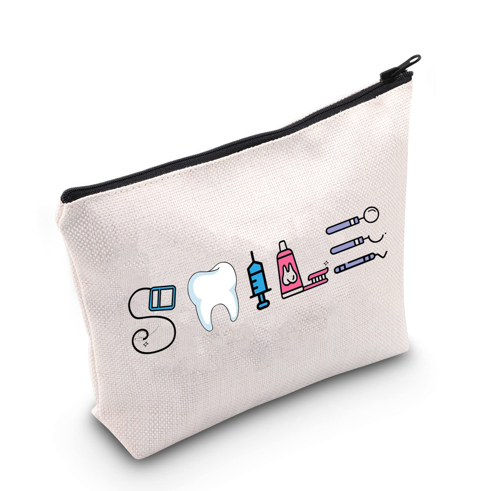 Regalo para asistente dental, regalo divertido para dentistas, sonrisa dental, bolsa cosmética, regalo para estudiantes dentales, regalo para higienista dental, Sonrisa