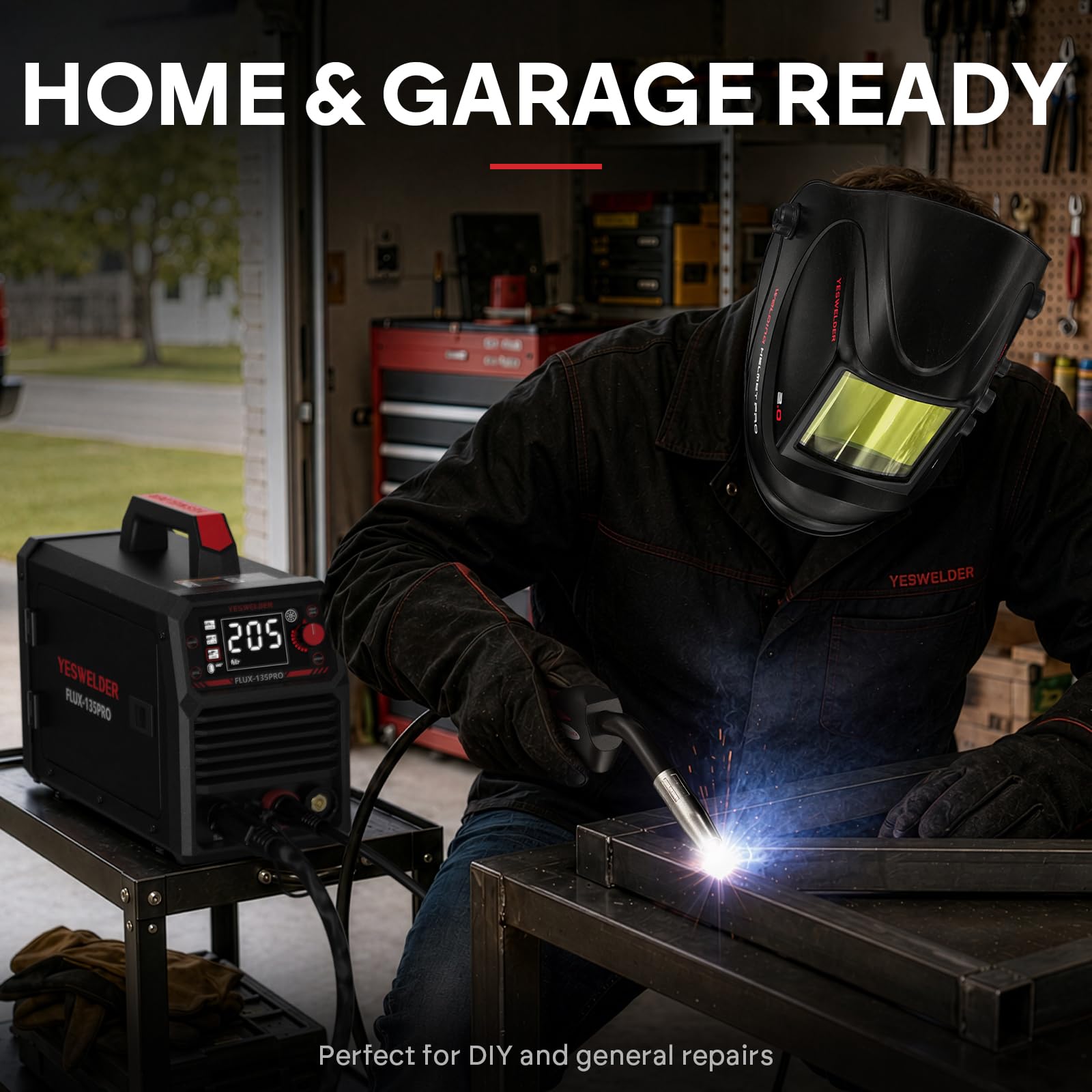 YESWELDER 135A MIG Welder, 110V Flux Core Gasless MIG/Lift TIG/Stick 3-in-1 — Amazon image 6