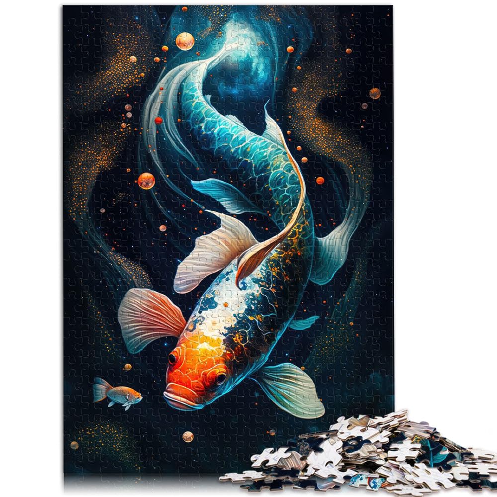 Adults 1000 Pieces Puzzle Cosmic Koi Impossible Puzzle 50x70cm is ideal as a gift for the whole family Suitable for and teens 14+ — image 1