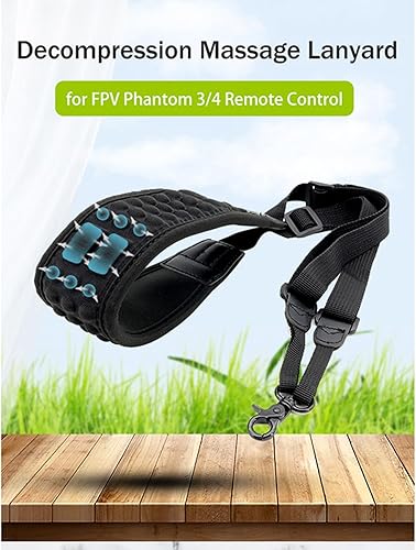 Miniatura 2 de Correa ajustable para el cuello con almohadilla de aire cómoda para DJI FPVAVATAInspirePhantom 3Phantom 4 Control remoto, Negro -