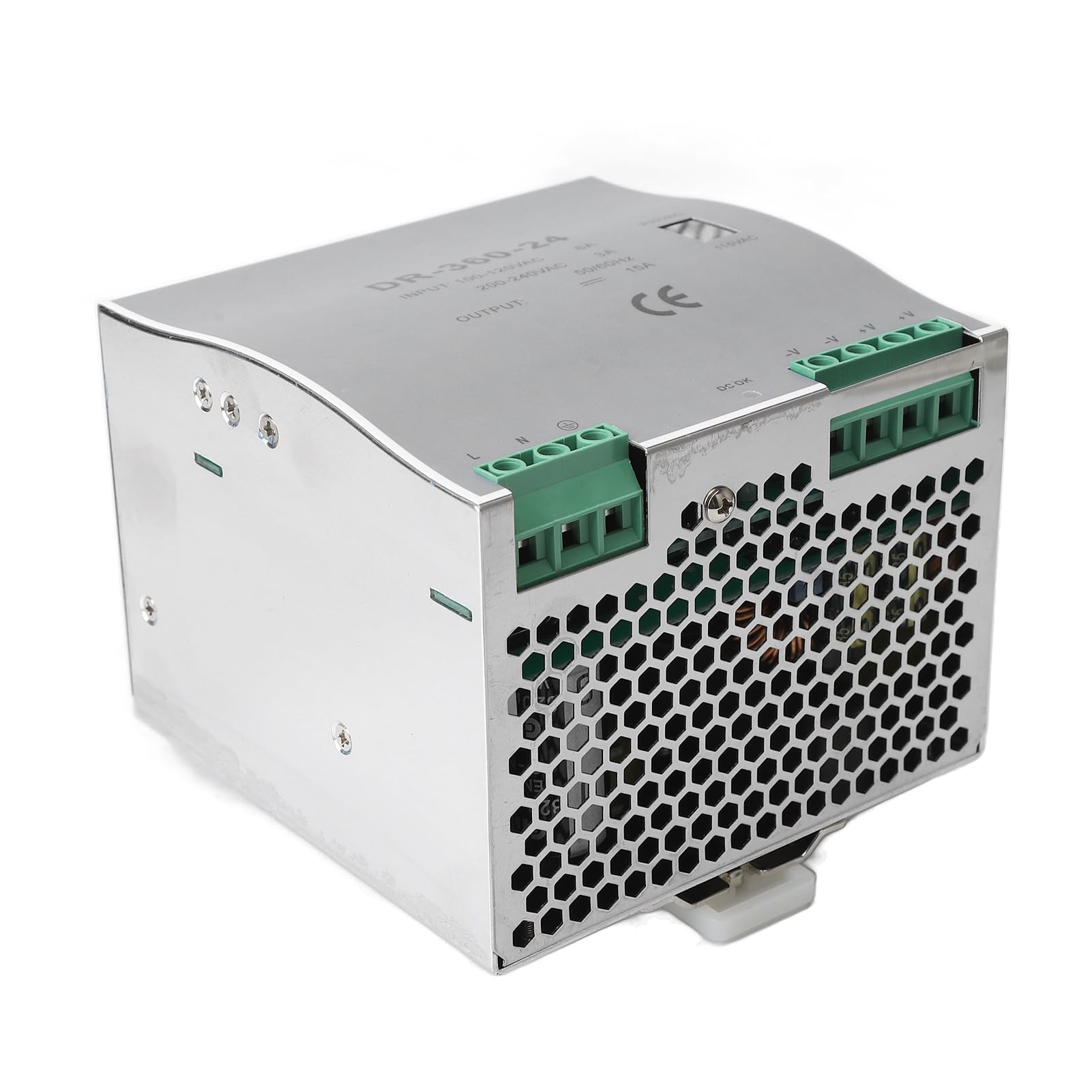 Zasilacz AC na DC 360W, Przetwornica Napięcia, Montaż na Szynie
