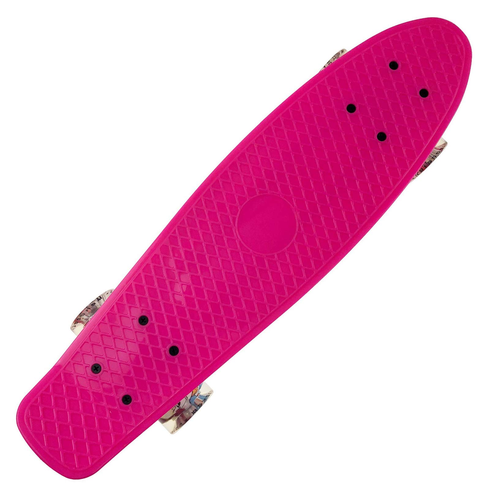 Planches À roulettes Complètes Standard avec Roue d'impression, Double Coup De Pied De Planche À roulettes De 56 Cm pour Enfants Adolescents Et Adultes Débutants Adolescents Cadeau