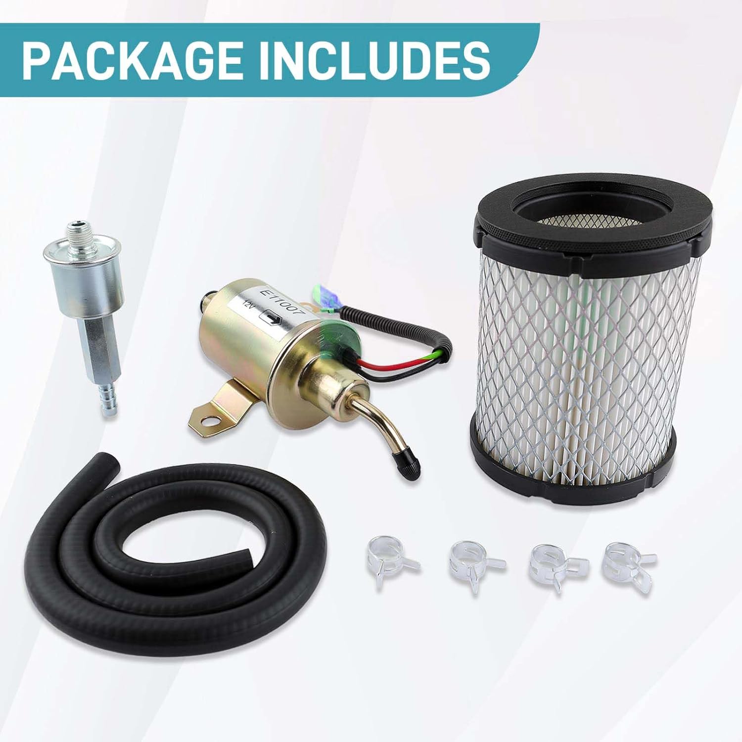 149-2311 Fuel Pump Tune-Up Kit with 149-2457 Filter & 1403280 Air Filter - Compatible with Onan Cummins 4000 4KW Microlite/MicroQuiet Generators