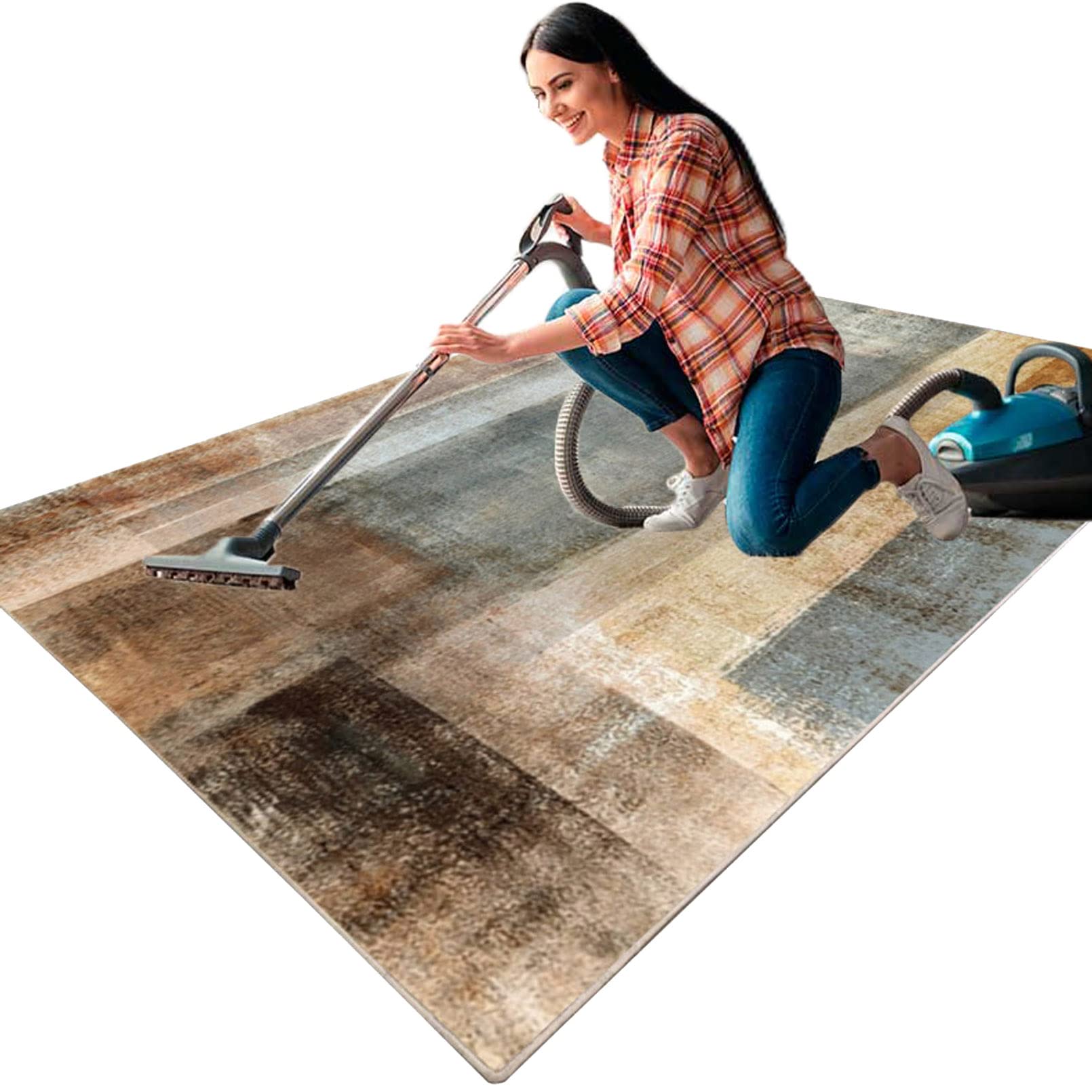 Tapis de salon doux grand tapis antidérapant pour chambre et cuisine