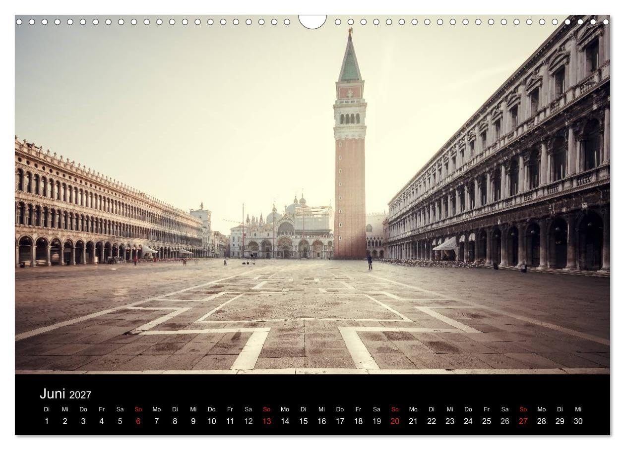 CALVENDO - Venedig - Facetten einer Lagunenstadt (Wandkalender 2027 DIN A3 quer), Monatskalender: Die historische Lagunenstadt an der Adria mit all seinen Facetten