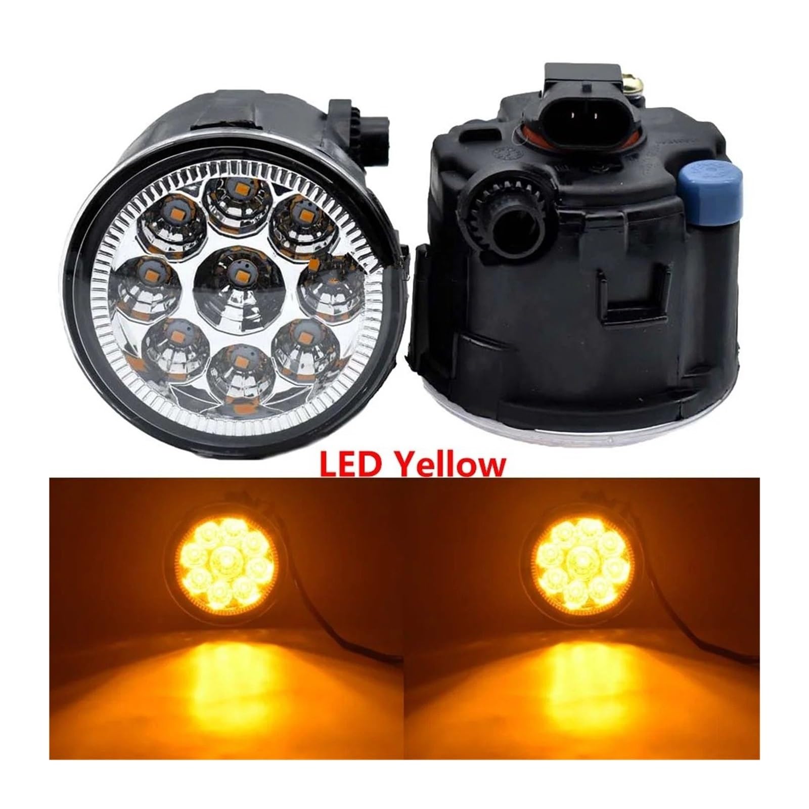 2 Pezzi 9 Led Fendinebbia Alogeni 12v Lampada Frontale Auto-styling Per Nissan Per Cube 2009-2015 Luci Lavoro Fuoristrada