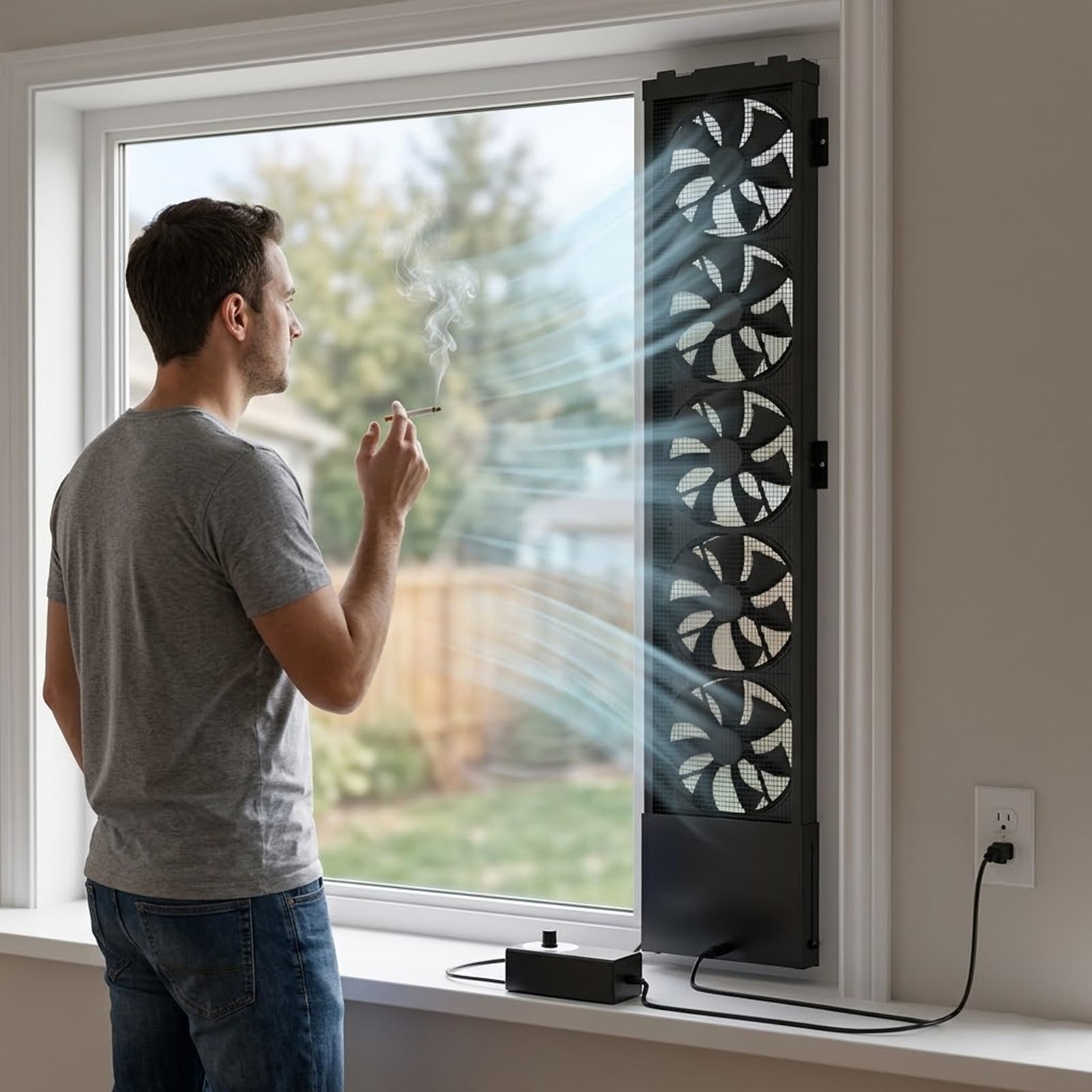 Ventilateur d'extraction coulissant sans perçage pour remplacer un climatiseur de fenêtre