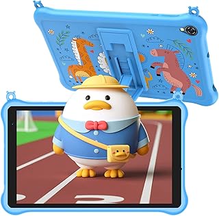 Blackview Tablet Kids, Android 12 Tablets for Toddlers, 5GB(3+2) RAM 64GB ROM up to 1TB Expansion, 5580mAh 1280 * 800 with Eyes Protection, Dual Speakers WiFi Tablet for Children, Blue