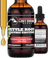 Vista 1 de Lost Empire Herbs Extracto de raíz de ortiga tintura espagírica (2 onzas líquidas), cosechada silvestre de suplemento para hombres, función