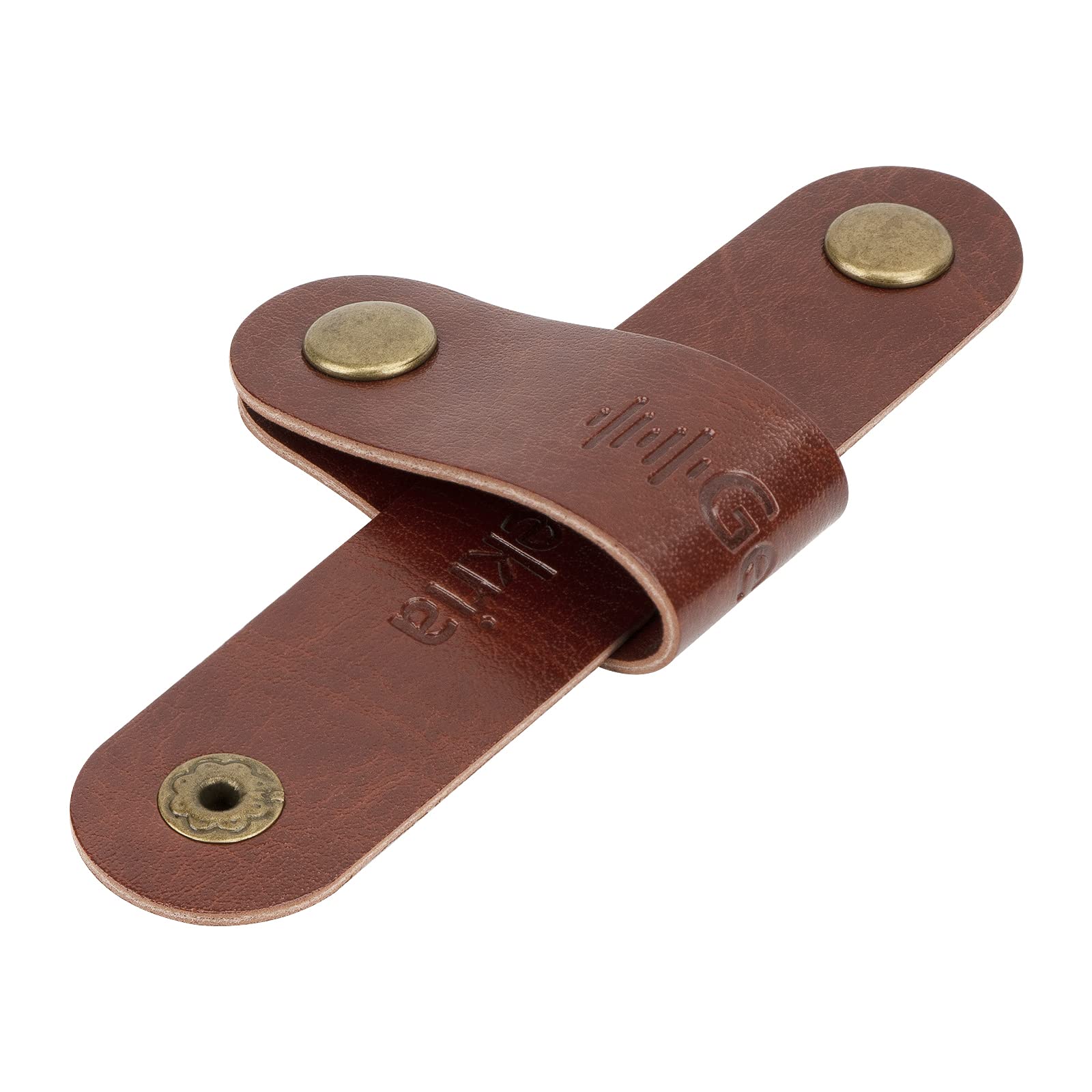 Geekria Organizzatore Cavo di AlimentazioneAvvolgicavo per Cuffie Fascetta per Cavo,Fascetta per Cavo di Ricarica,Fasciatura per Cavo USB/Clip per Cuffie,Cinturino in Finta Pelle Fatta a Mano(10Pezzi)
