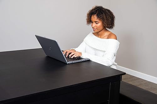 Vista 9 de Hathaway Park Avenue 7 Ft Pool Table Combo Set with Benches and Complete Game Accessories - Billiard Table with Ping Pong and Dining Top