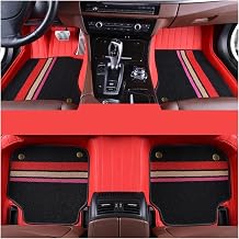 Leather Custom Full Set Car Floor Mats Compatible with Civic 2016 2017 2018 2019 2020 2021 Auto Mats Interior Styling AccessoriesColor5 PCS-01