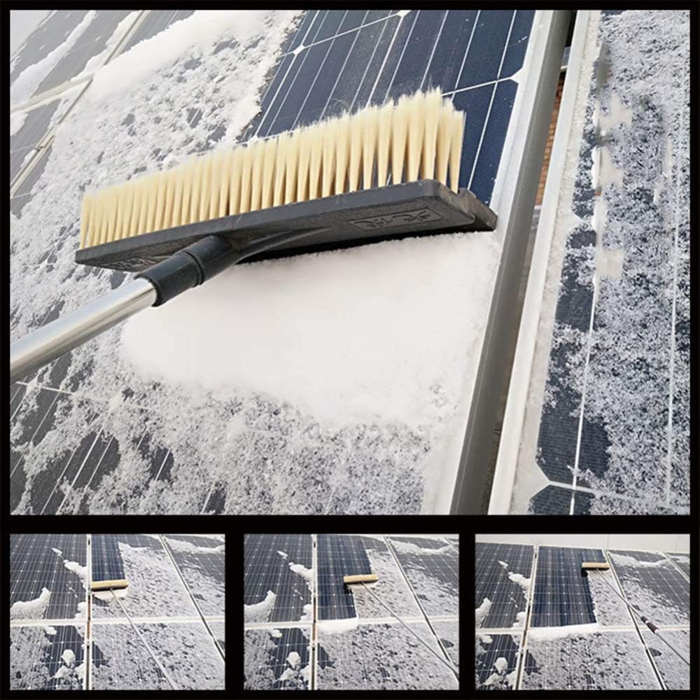 Limpieza de Paneles fotovoltaicos y solares, automóviles, caravanas, Camiones, autocaravanas y autobuses, Lavado de Autos, Cepillo telescópico Alimentado por Agua, Limpiador extens