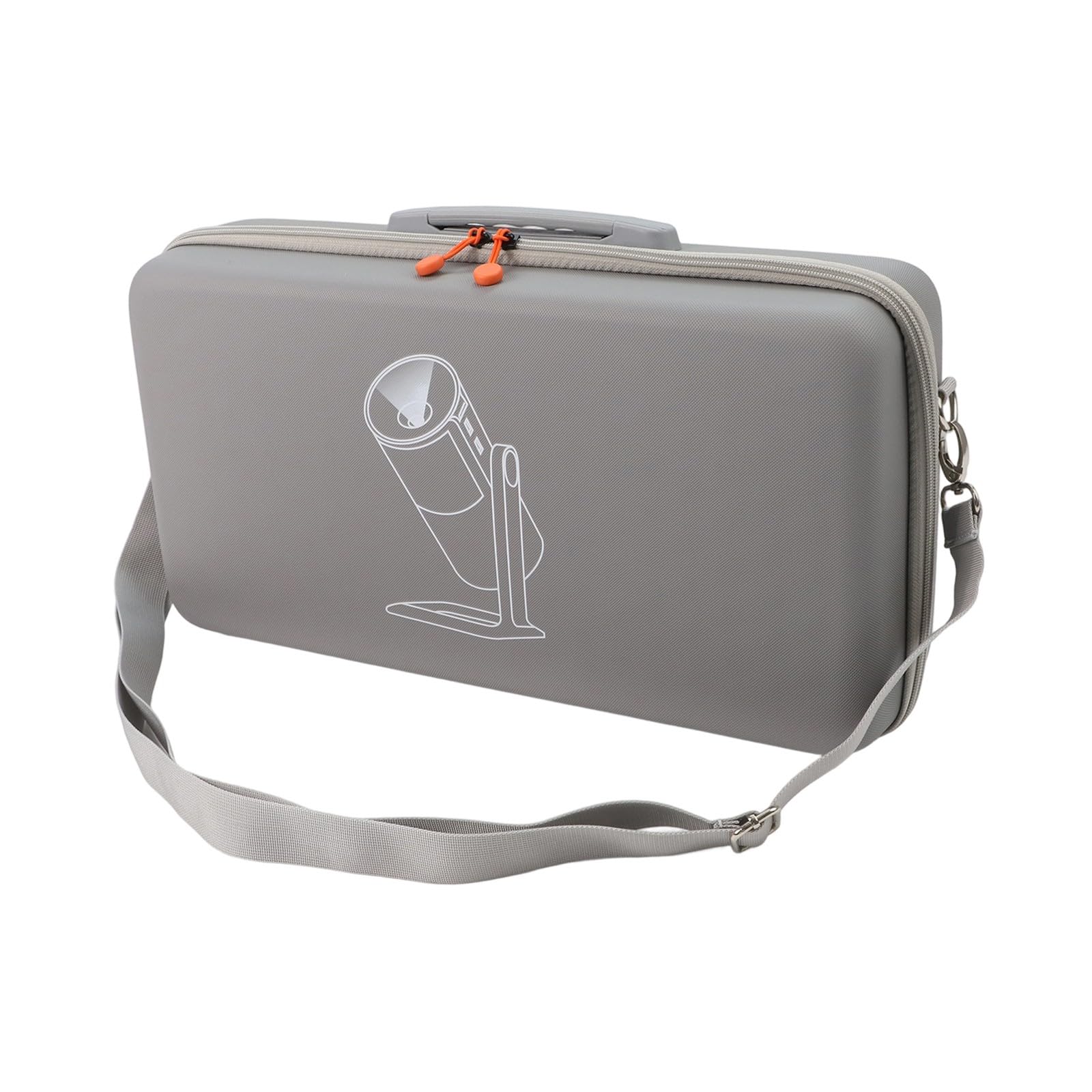 Funda rígida de viaje para XGIMI MoGo 4 (2025) PU + EVA funda protectora de transporte 442210 cm, color gris