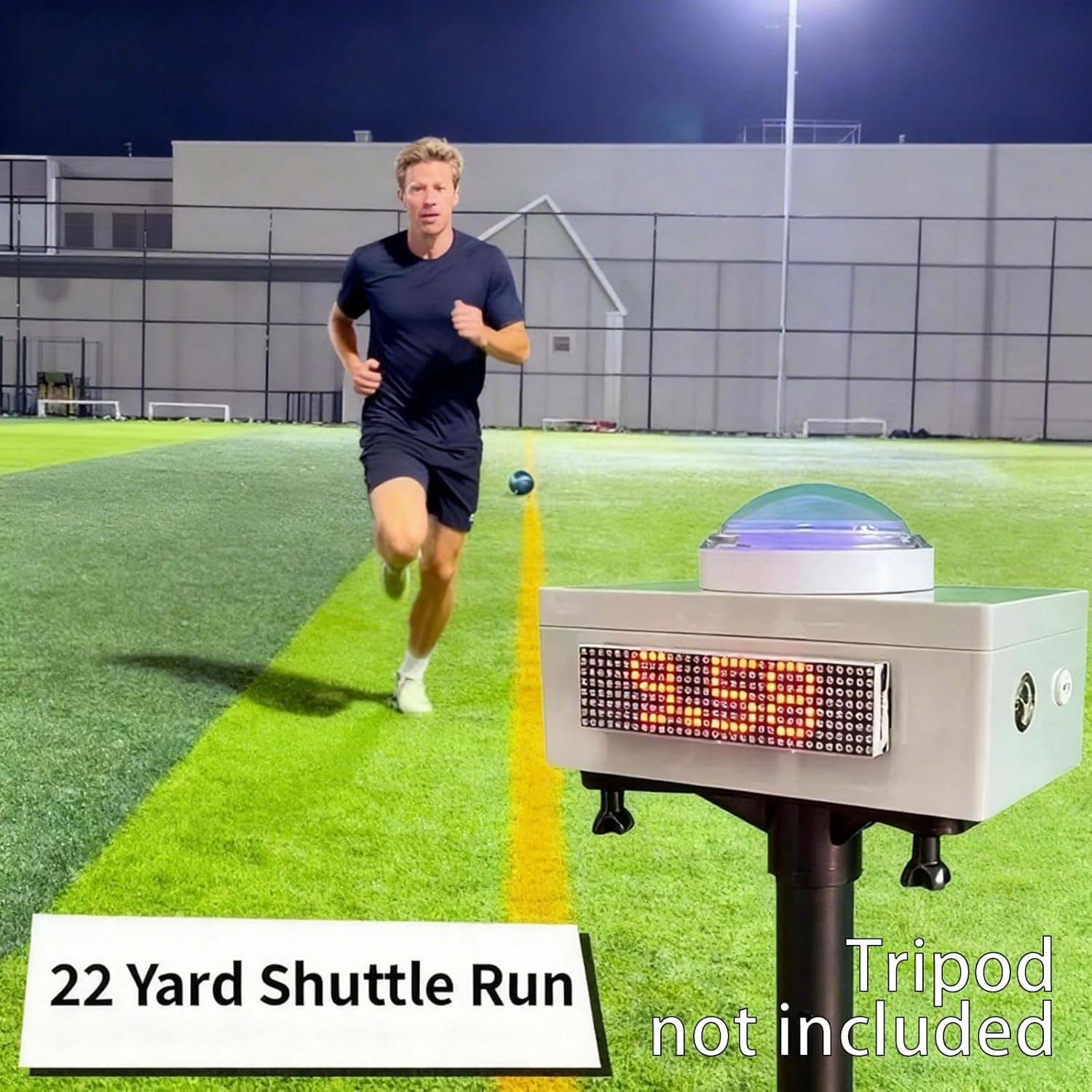 Speed Training Timer with Button Control for Basketball,Football,Soccer,Track & Agility Tests and Video Recording Controller