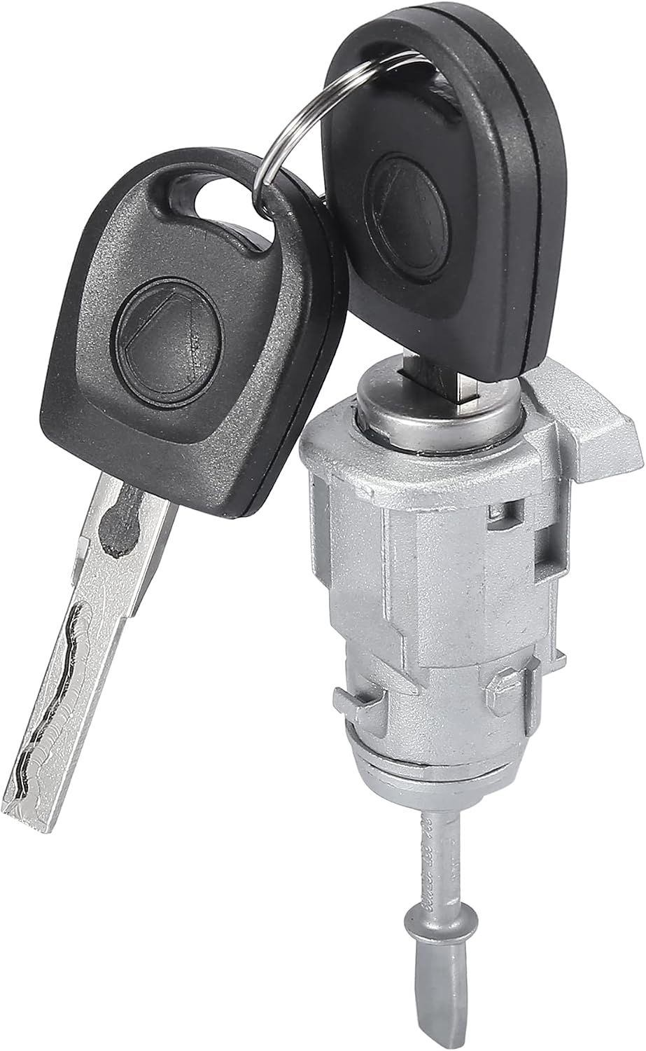 X AUTOHAUX 2pcs Door Lock Cylinder with 2 Keys 604837167 604837168 for Volkswagen Jetta 1997-2005