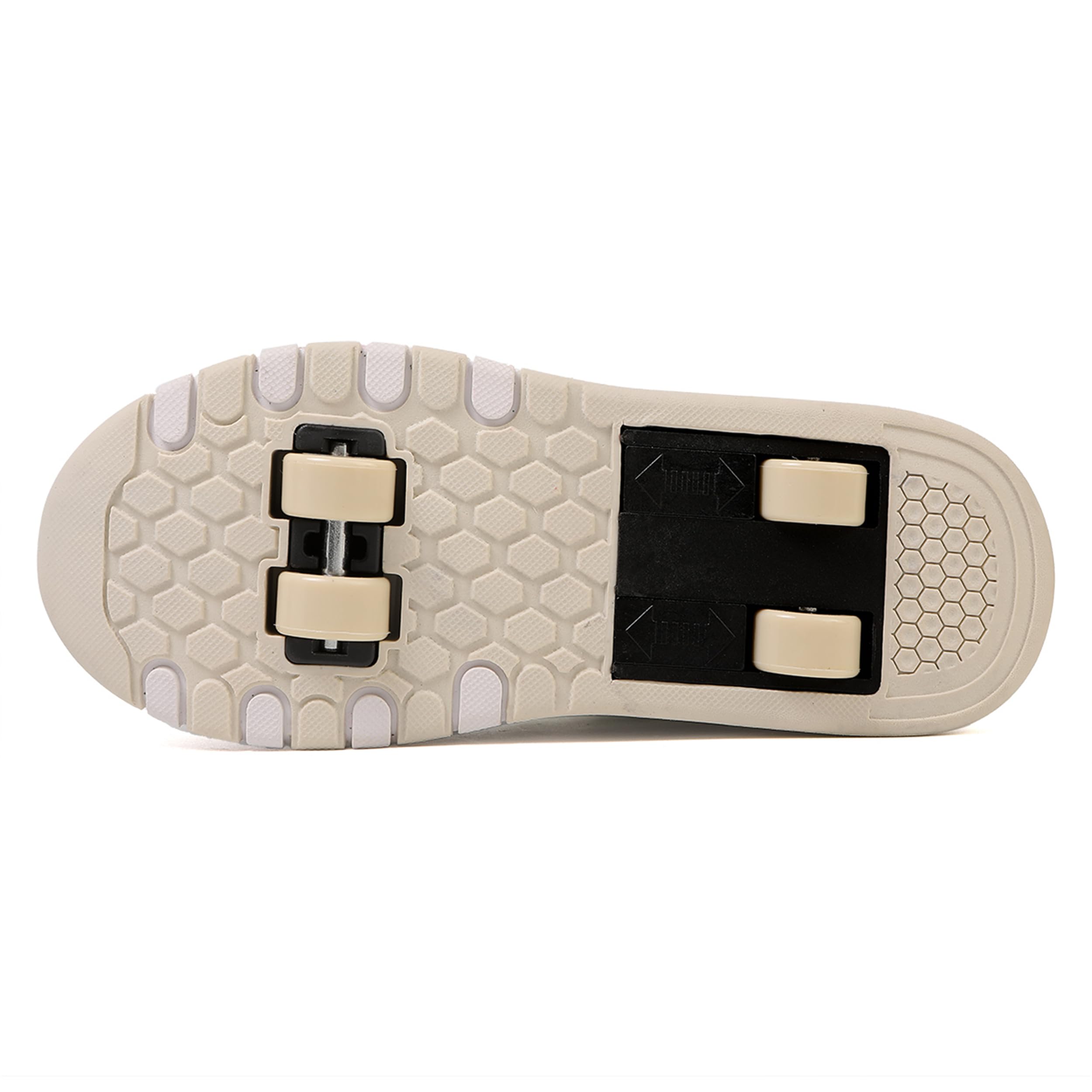 Scarpe da Skateboard a Due Ruote per Ragazze e Ragazzi, Scarpe da Ginnastica con Ruote Retrattili, Scarpe Pattini per Bambini, Perfette per Feste, Compleanni, Pasqua, Natale - 4