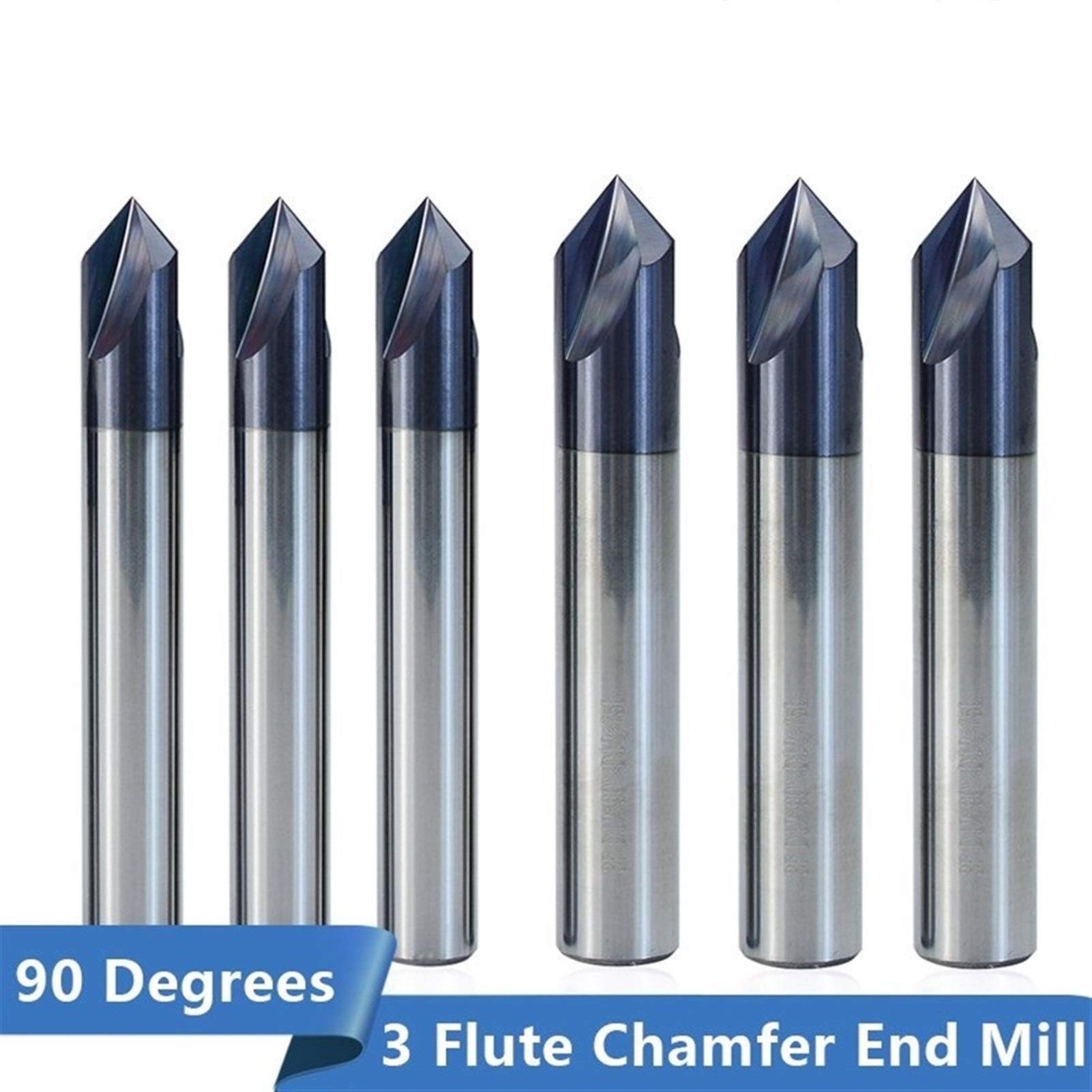 Fresa Per Smusso 90° - Trapano A 2 Flauti Per Fresatrici CNC E Lavorazione Metalli