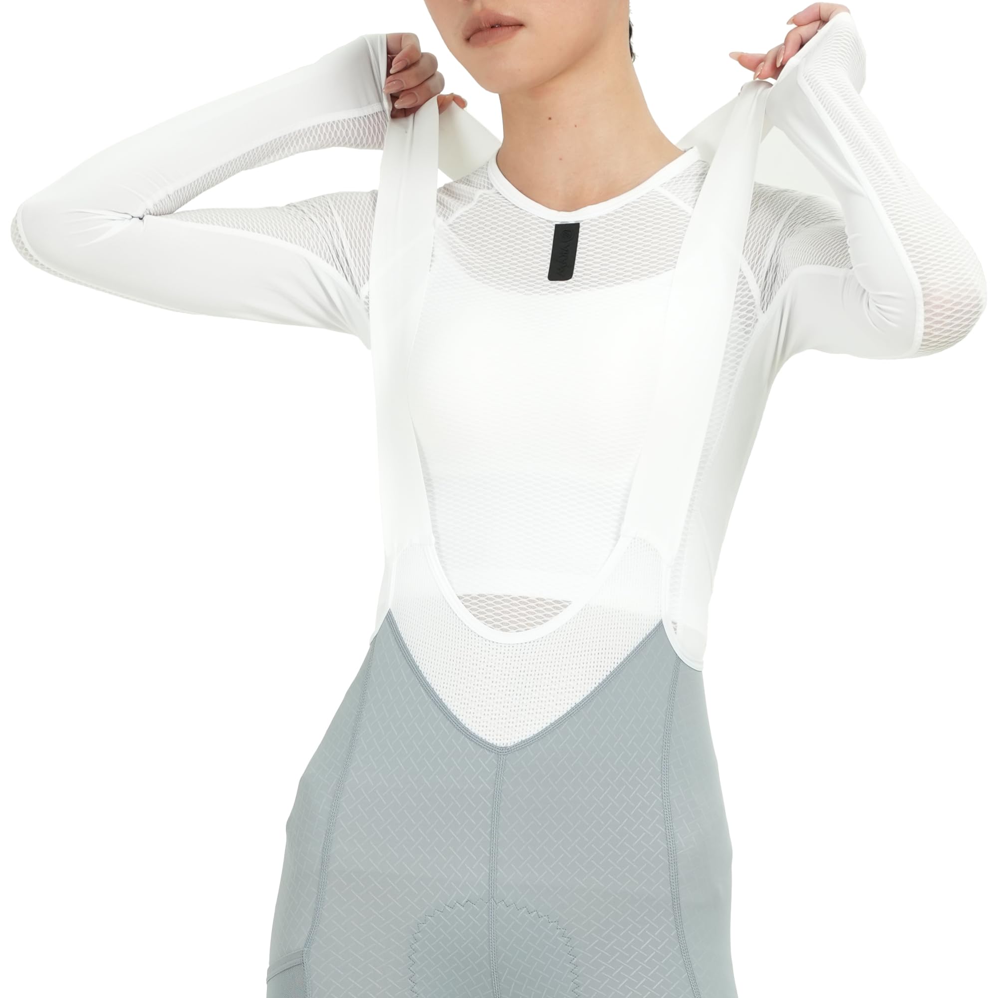 YKYWBIKE Radunterhemd für Damen, schnelltrocknend, ärmellos, Kompressions-Mesh-Unterhemd, atmungsaktiv, Biker-Shirt