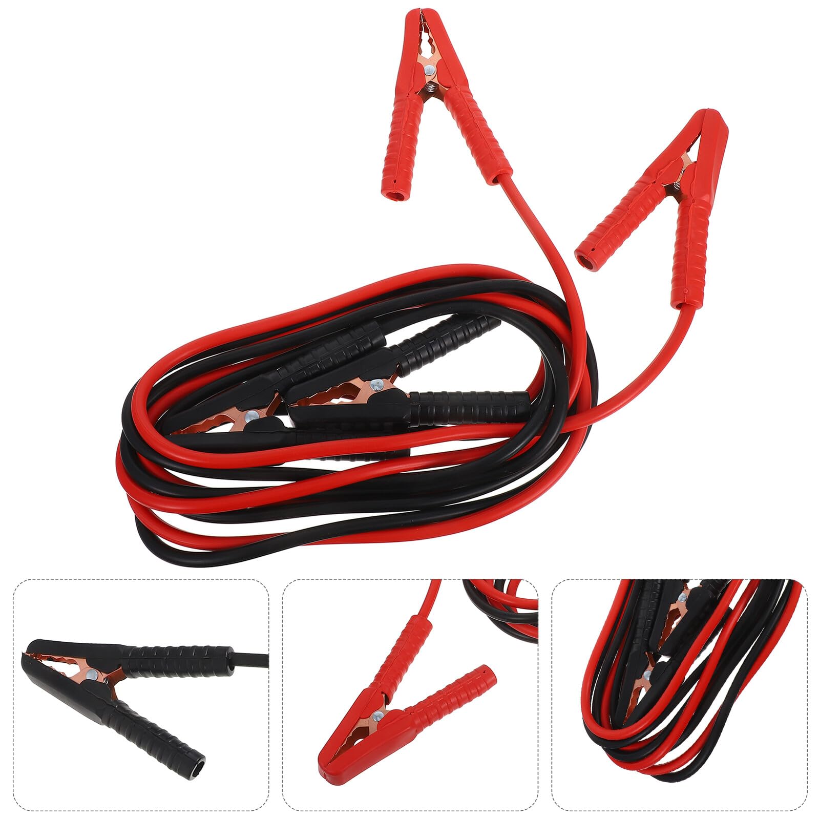 Câbles de Démarrage pour Voiture et Camion 3 Mètres Câble de Démarrage avec Pinces Isolées Assistance Compact