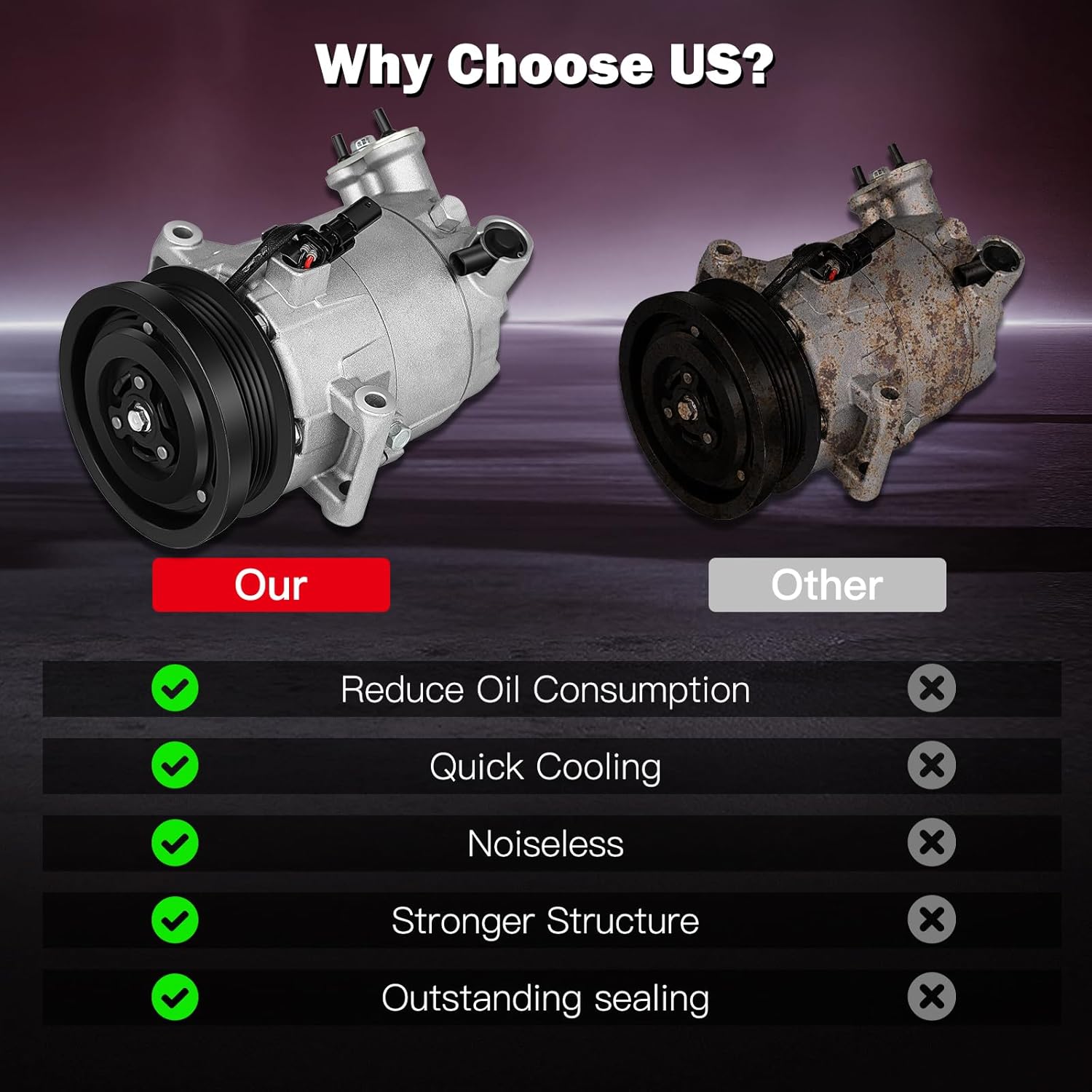 cciyu Air Conditioning Compressor for GMC Canyon for Chevrolet Colorado 2.5L 2015-2016 Replaces AC Compressor for Car