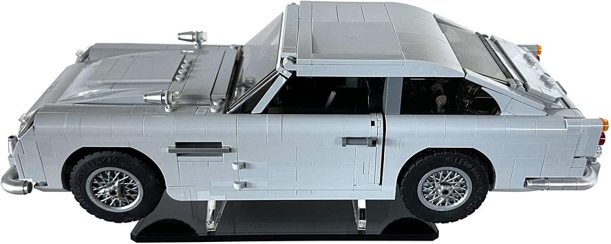 Display Stand Compatible with LEGO 10262 James Bond Aston Martin DB5 Angled Car Stand with Cross-Support Base Set Not Included