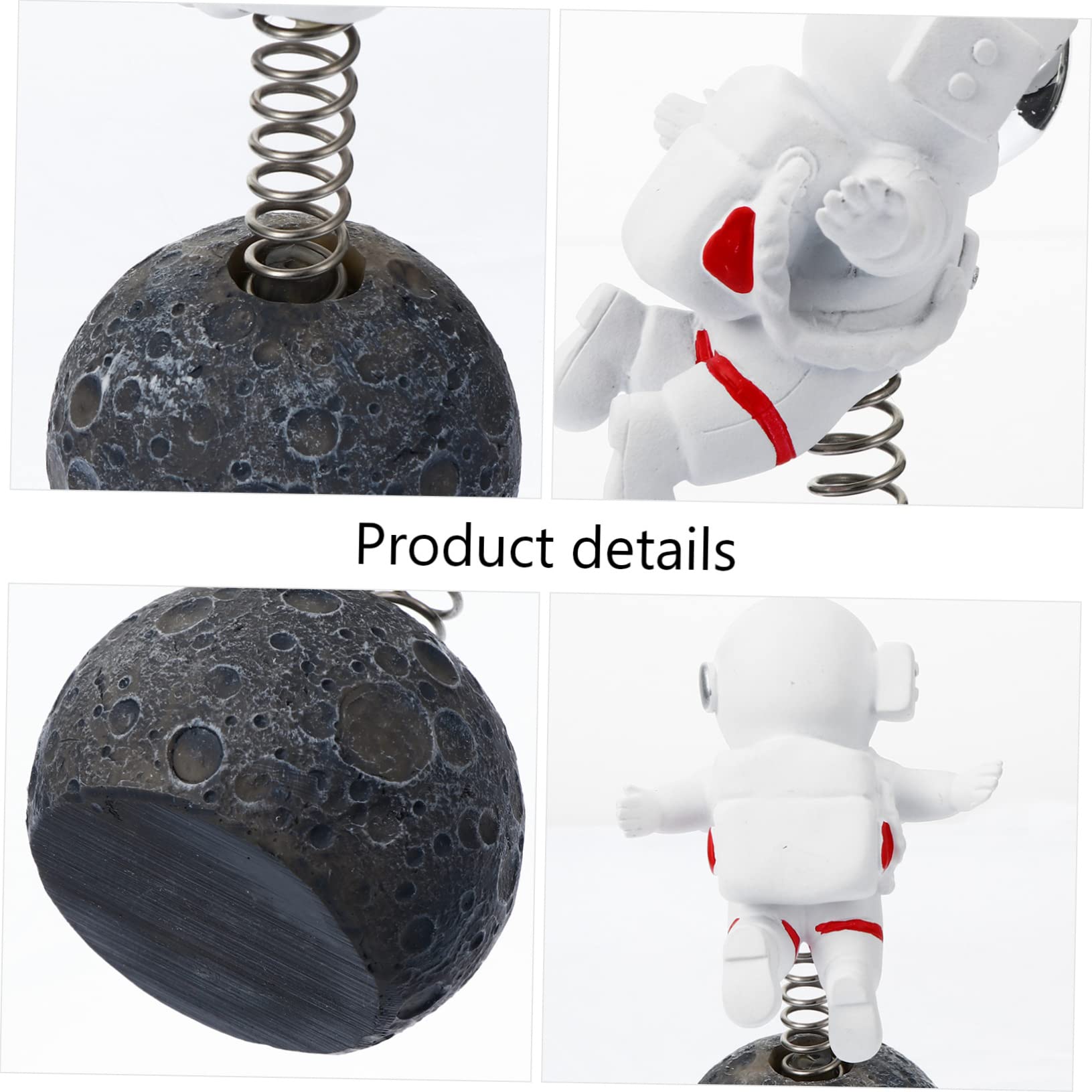 IMIKEYA Figurita de Astronauta de Resina Plateada para Decoración