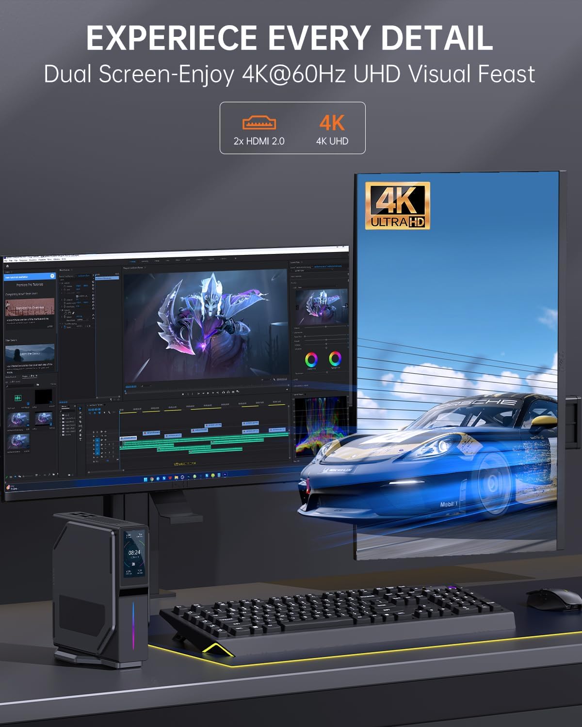 Amazon.co.jp: ACEMAGIC S1 Mini PC Win11 Pro, Dual Nic with