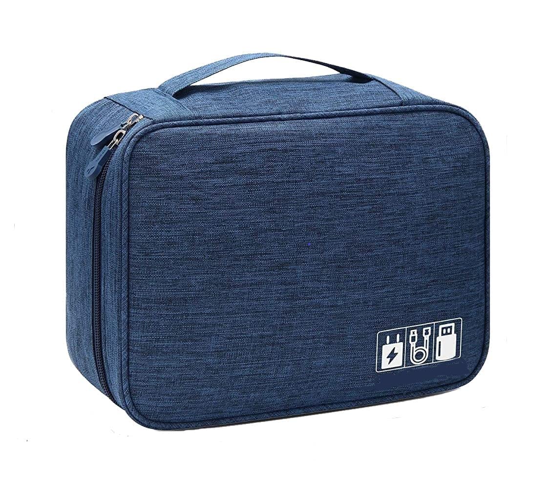 PRISMAXIC Electronics Accessories Organizer Travel Gadget Bag Pouch Carrying Case for Chargers, Hard Disk, Adapters, USB Cables, and Power Bank(BLUE) (B0BSH6HV6C) Amazon Price History, Amazon Price Tracker