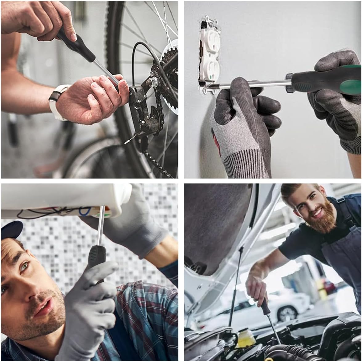 100 Piece Household Tool Set, Mechanics Tool Set, Perfect for Car Enthusiasts and DIY Home Repairs