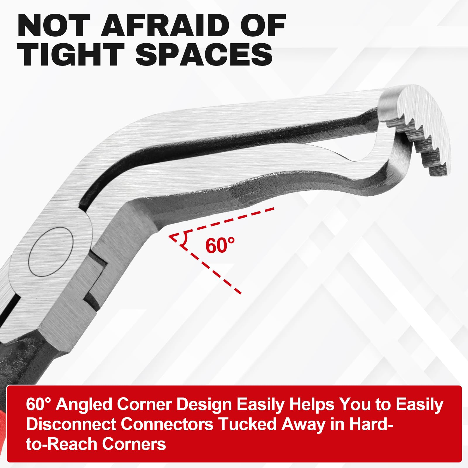 Beaiguna 3PCS Electrical Disconnect Pliers, Upgrade Electrical Connector Pliers, Automotive Electrical Connector Removal Tool, Electrical Plug Connector Separator for Cars, Trucks, SUVs