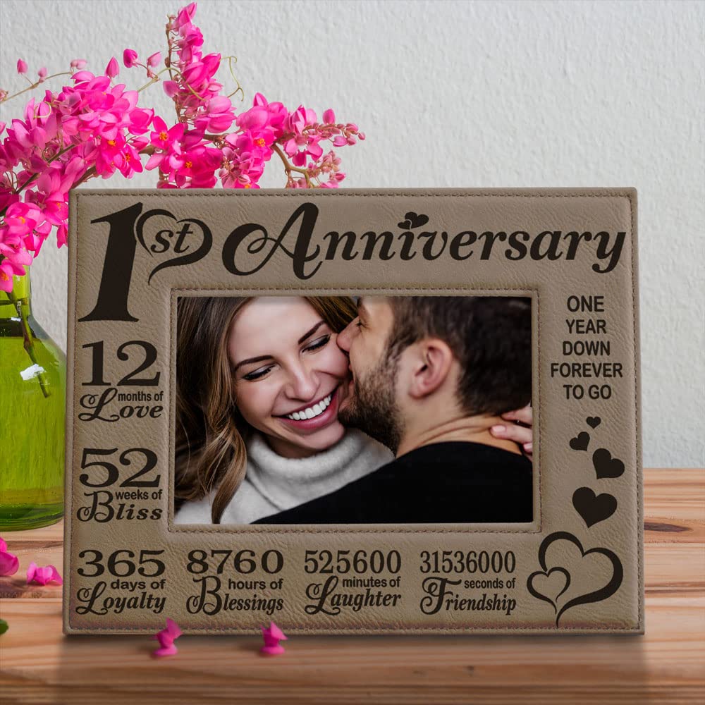 PERSONALISED Anniversary Engraved Photo Frame Gifts For Her Him Couples Wife EBa 9 thumbnail image