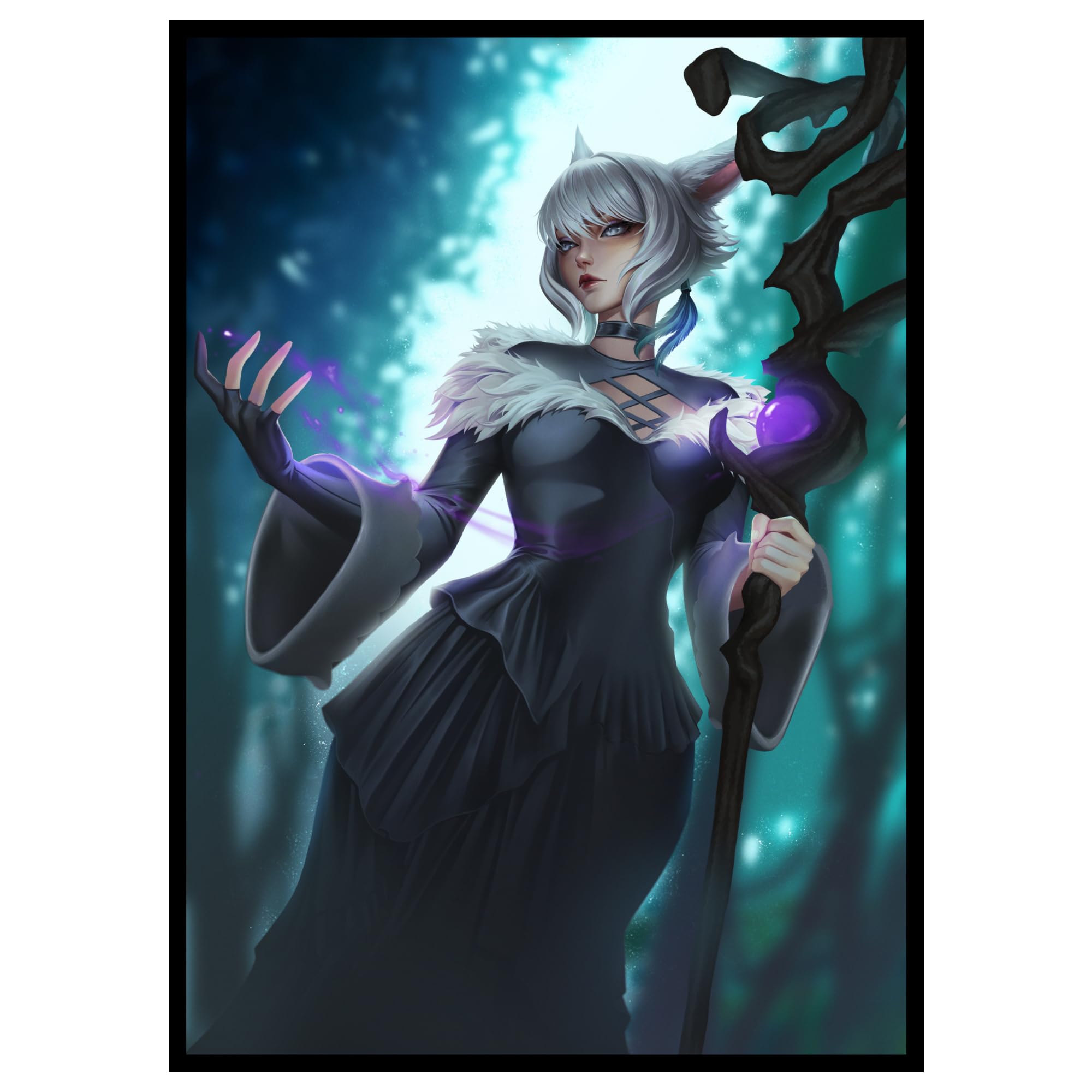 (Aetherial Sorceress) - 100ct Matte Textured TCG/MTG Card Art Sleeves by Ai Armor