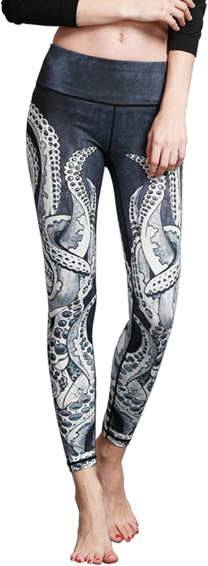MTSCE Yoga Pants Yoga Capris Printed 