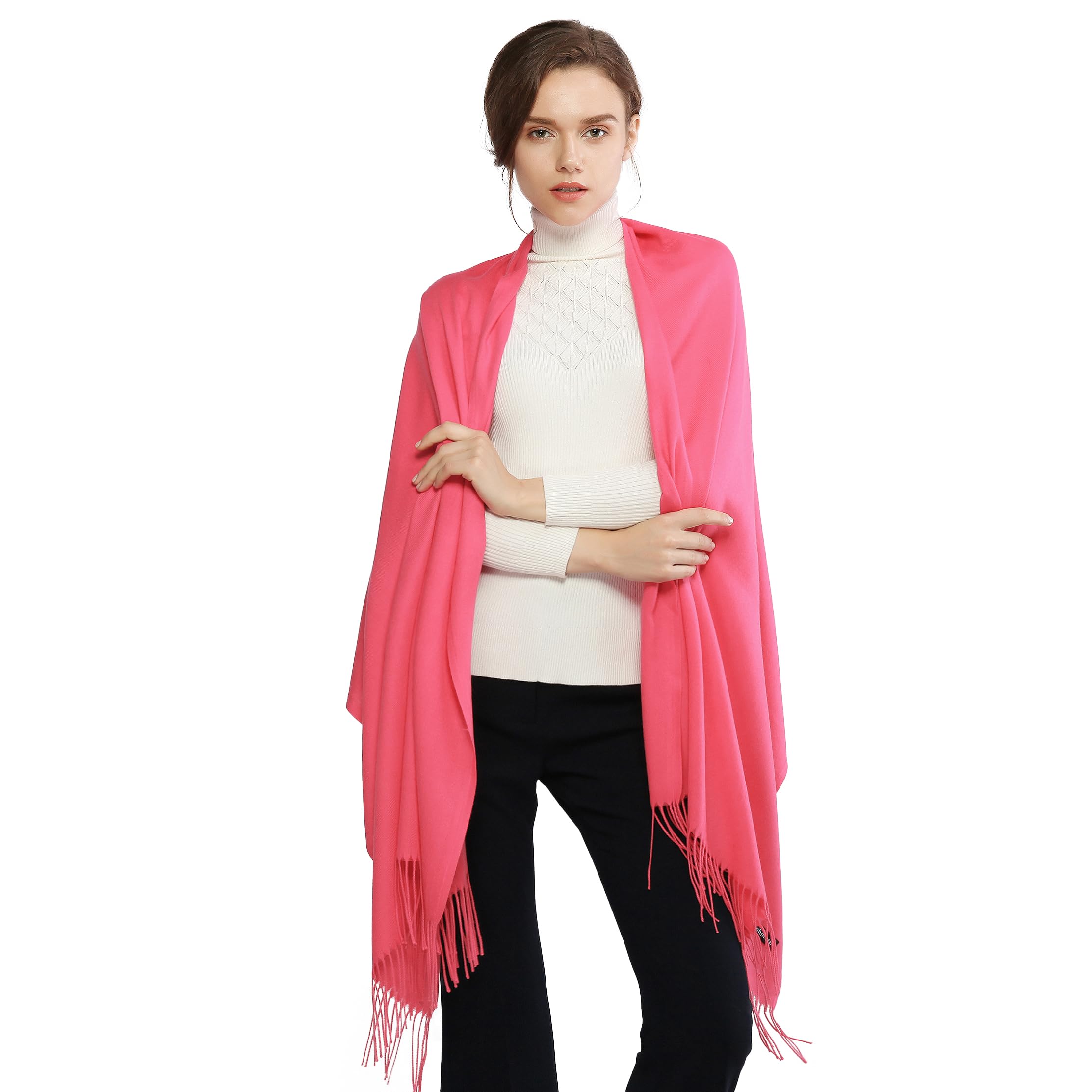 RIIQIICHY Women's Scarf Pashmina Shawls and Wraps for Evening Dress Bridesmaid Wedding Bridal Winter Warm Long Large Scarves