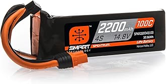 Spektrum14.8V 2200mAh 4S 100C Smart LiPo Battery: IC3, SPMX22004S100