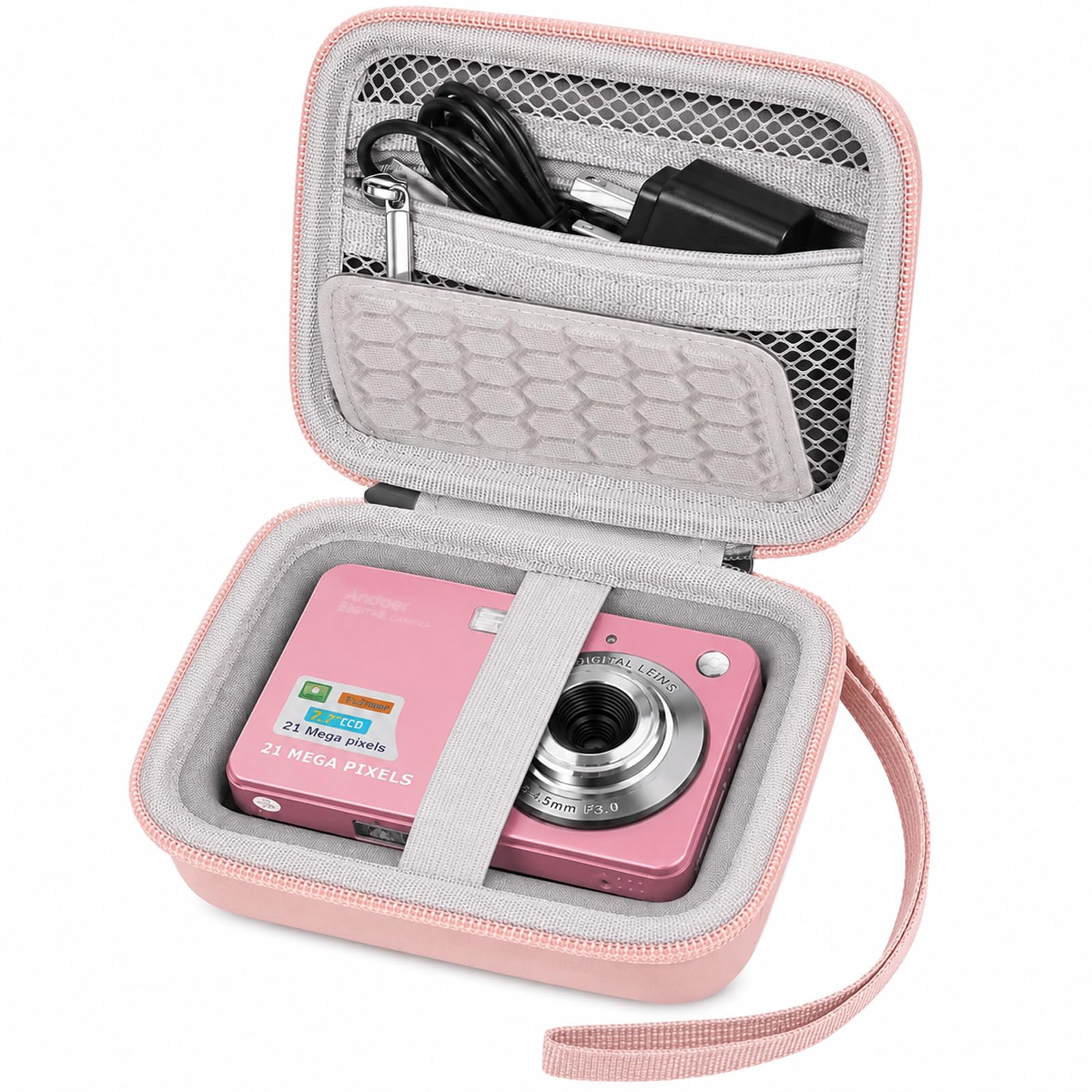 Digital Camera Case Compatible with Yifecial/ for EROOLU/ for VAHOIALD/ for Kaisoon/ for Kodak Pixpro/ for Canon PowerShot ELPH 180 190/ for Sony DSCW800 DSCW830 Kids Cameras for Travel (Box Only)-image-37