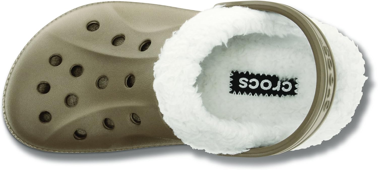 Crocs Children's Feat Lined Clog Kids,Walnut/Oatmeal,US 8/9 M - Image 3