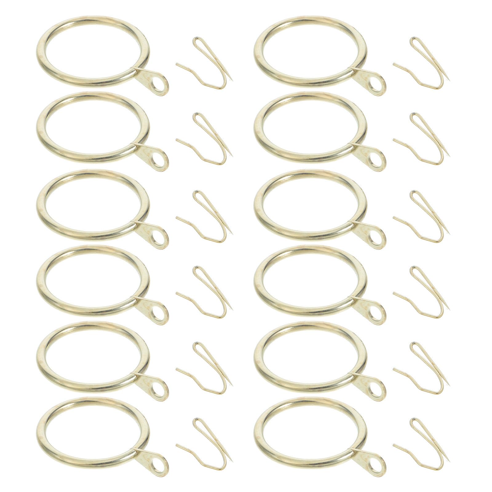 Anelli per Tende in Metallo Dorati 1,65 Pollici Set da 60 Pezzi Resistenti e Decorativi per Tende da Doccia e Finestre in Acciaio Inox per Uso Domestico