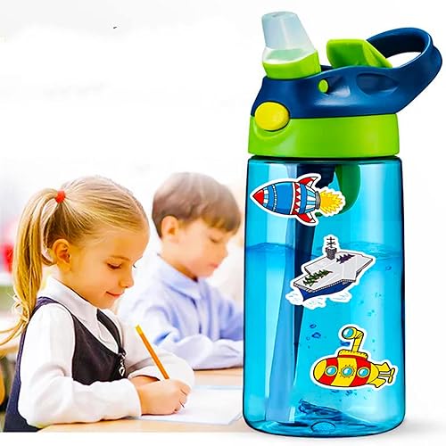 Miniatura 3 de DothRayan Calcomanías de camión y calcomanías de vehículos de transporte para niños y niños, 100 calcomanías de vinilo impermeables para camiones,