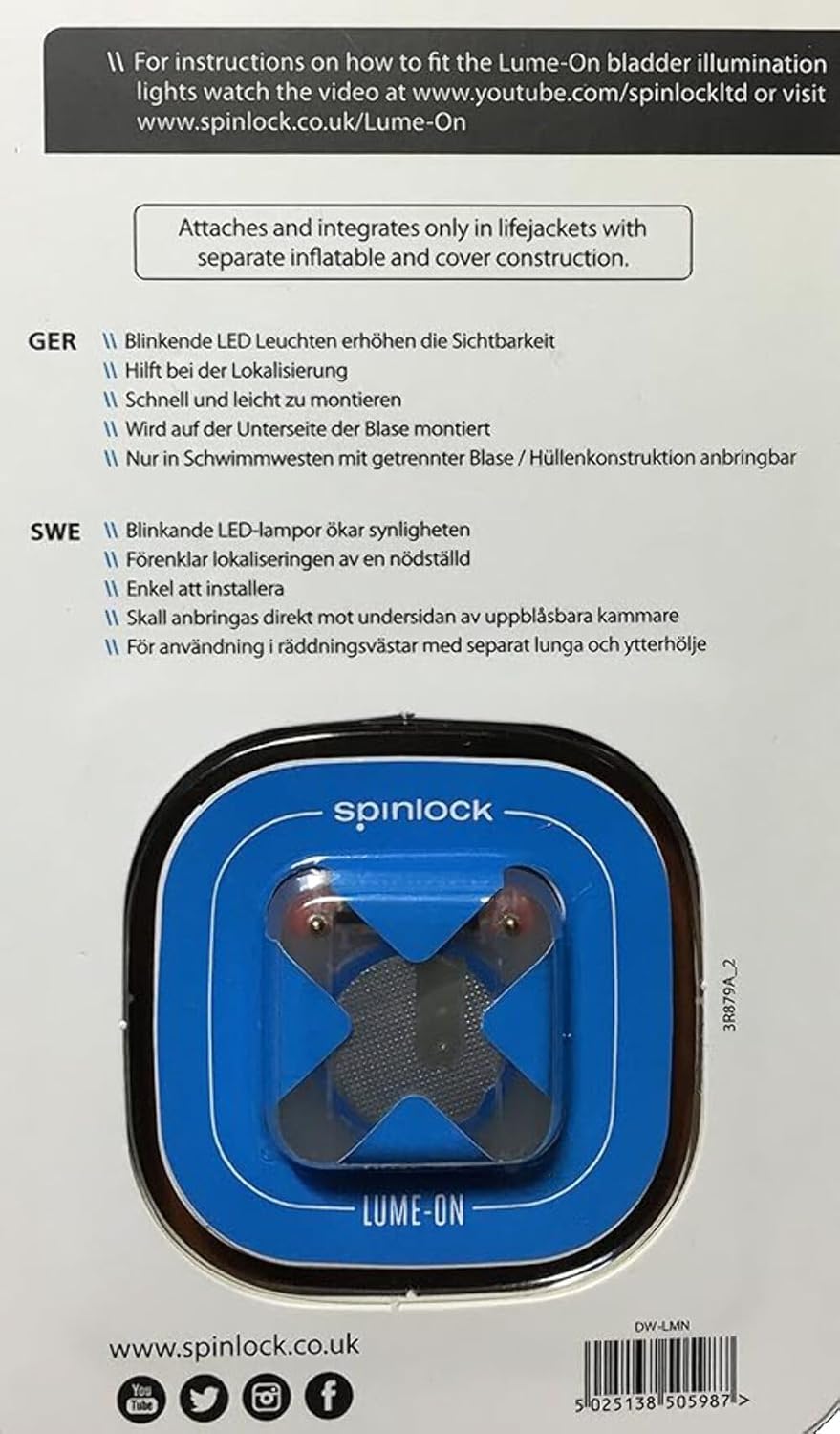 Spinlock Lume-On Lights