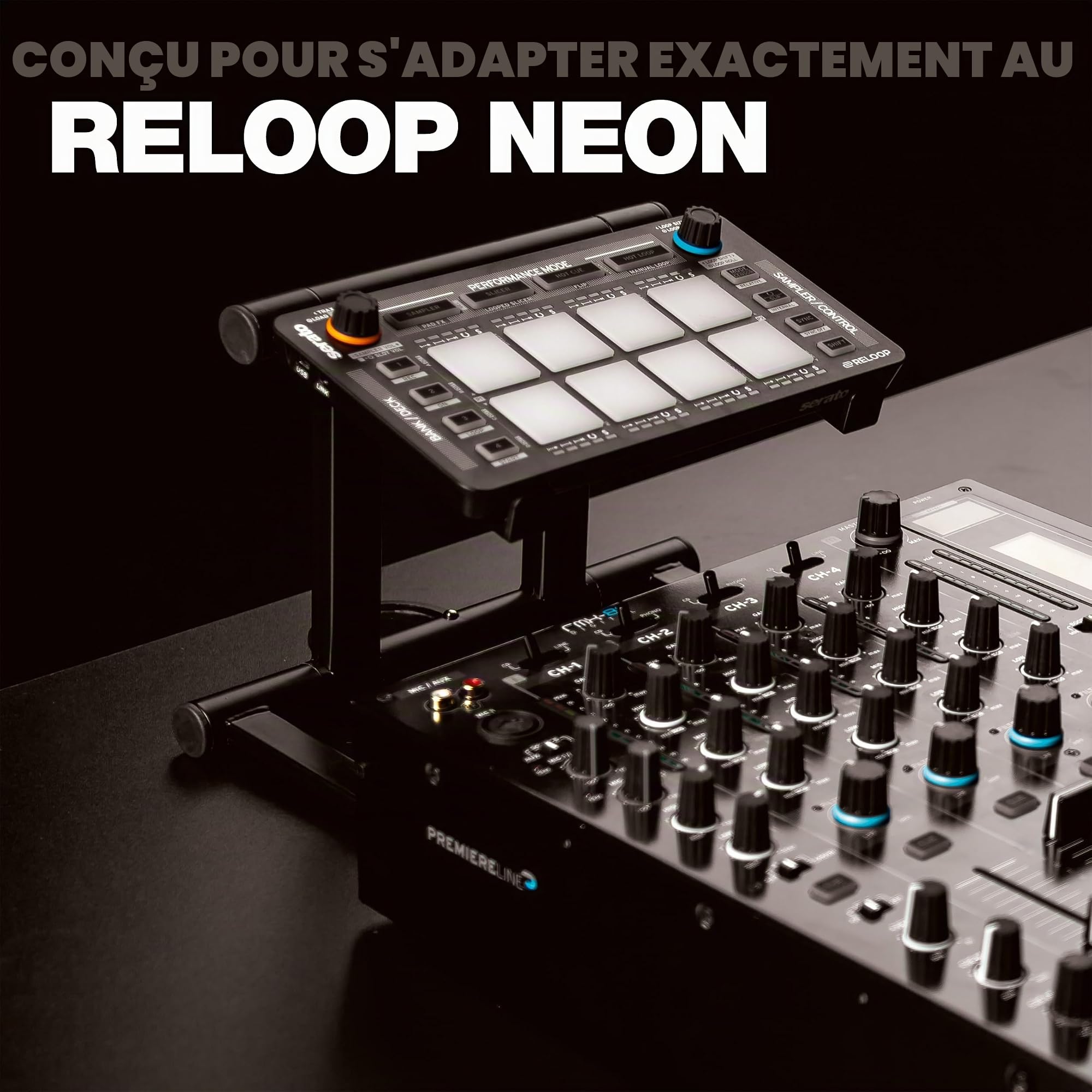 Reloop Modular Stand - Support robuste pour les contrôleurs modulaires, optimisé Neon AMS-MODULAR-STAND