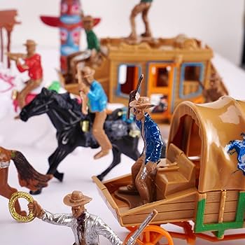 Amazon.co.jp: PROLOSO 56ピース カウボーイ&インディアン