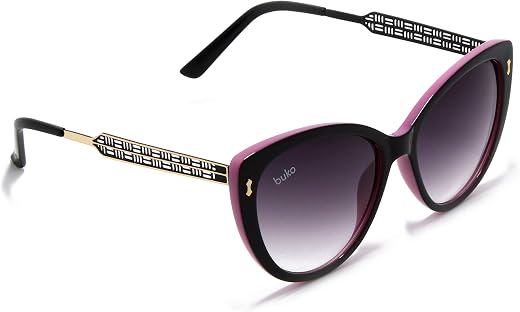 Buko Style UV Protected Cat Eye Women's Sunglasses (55|C-166)