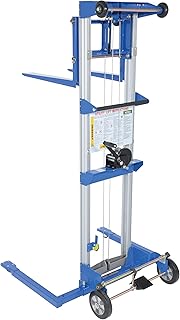 Vestil A-LIFT-S-EHP Adjustable Straddle Hand Winch Lift Truck, 42-1/2